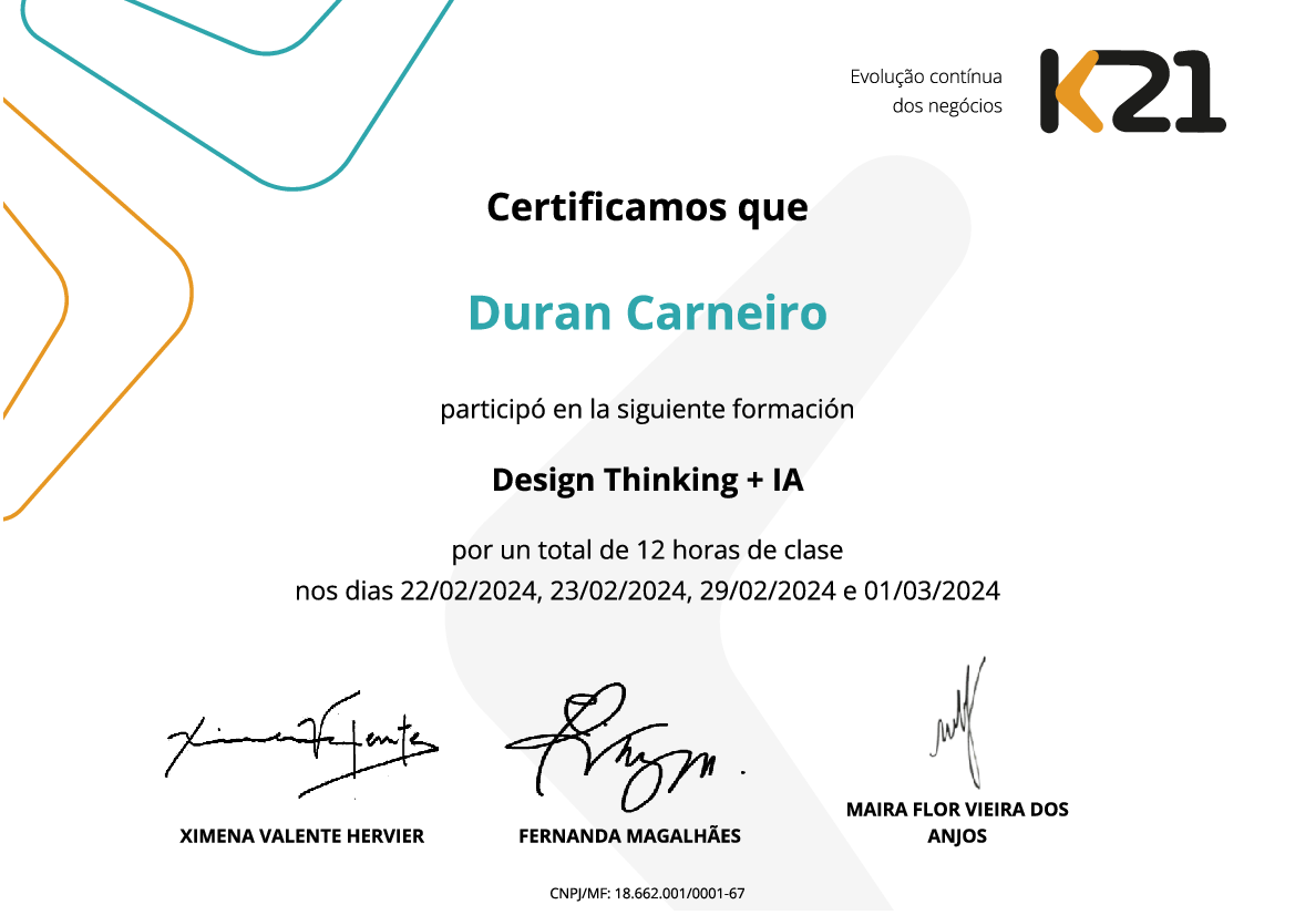 Certificado K21